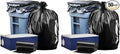 Plasticplace 64-65 Gallon Black Trash Bags, Heavy Duty Toter Can Liners by Plasticplace