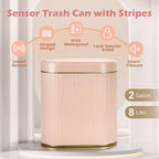 Bathroom Sensor Trash Can with Lid Automatic 2 Gallon Motion Sensor Garbage Bin - Image 5