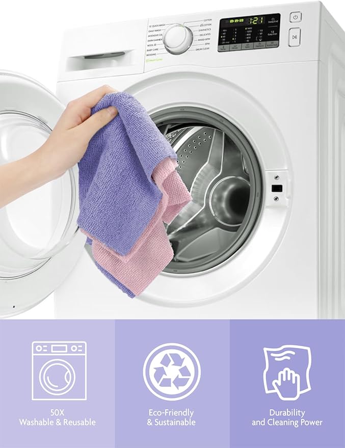 Fantasticlean Microfiber Cleaning Cloth Roll -150 Pack, Tear Away Microfiber - Image 7