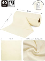 Fantasticlean Microfiber Cleaning Cloth Roll -40 Pack, Tear Away Microfiber - Image 6
