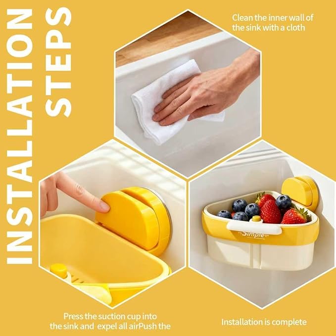 2026 New Suction Cup Sink Strainer | Corner Sink Strainer | Sinks Trash Food - Image 5