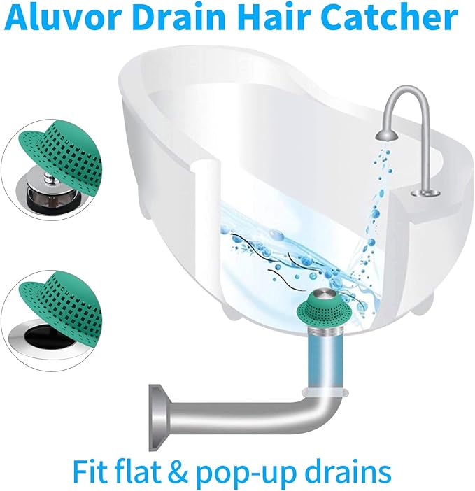 Shower Drain Hair Catcher Bathtub Drain Cover Shower Protector - Image 3