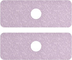 Kitchen Sink Splash Guard 2 PCS 14.7 Inch Sink Faucet Mat Splash Guard by Eyanle