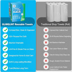 GLIMGLINT Black Microfiber Cleaning Cloth, 100 Pack Cleaning Rags, Ultra - Image 2