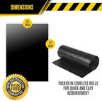Aluf Plastics Heavy Duty 55 Gallon Trash Bags - Image 3