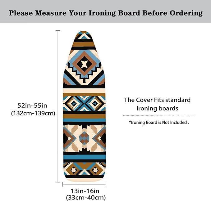 Aztec Ironing Board Cover, Soft Stain Resistant Ironing Board Protrctor - Image 5