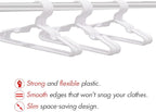 100 Pack White Kids Hangers 11.6 Inch - Image 5
