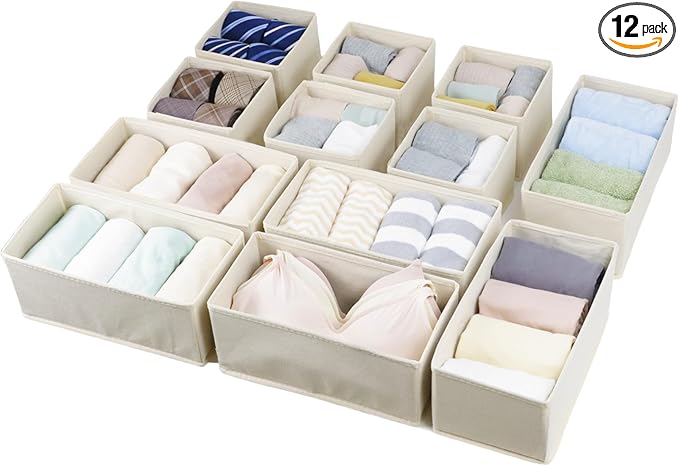 Drawer Organizer Clothes, Foldable Fabric Dresser Organizer Closet Organizers by Fordonral
