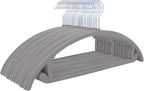 MIZGI Premium Velvet Hangers 50 Pack Heavyduty- Non Slip No Shoulder Bump Suit by MIZGI