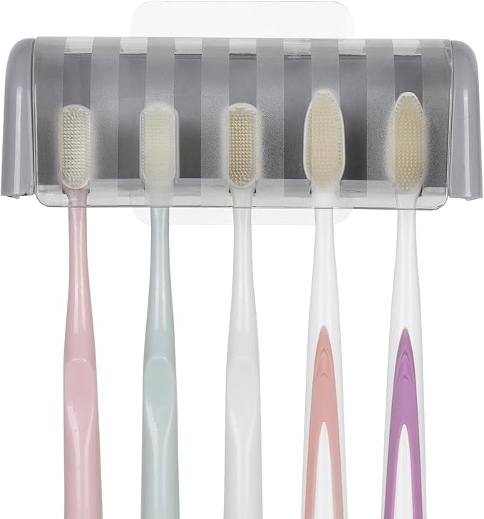 LUEXBOX 5 Slots Wall Mount Toothbrush Holder - Image 4