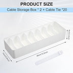Tatuo 2 Pcs Cable Organizer - Image 2