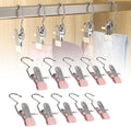 Space-Saving Clothespin Hat Pants Storage Hanging Travel Hook, Stainless Steel by Soputry