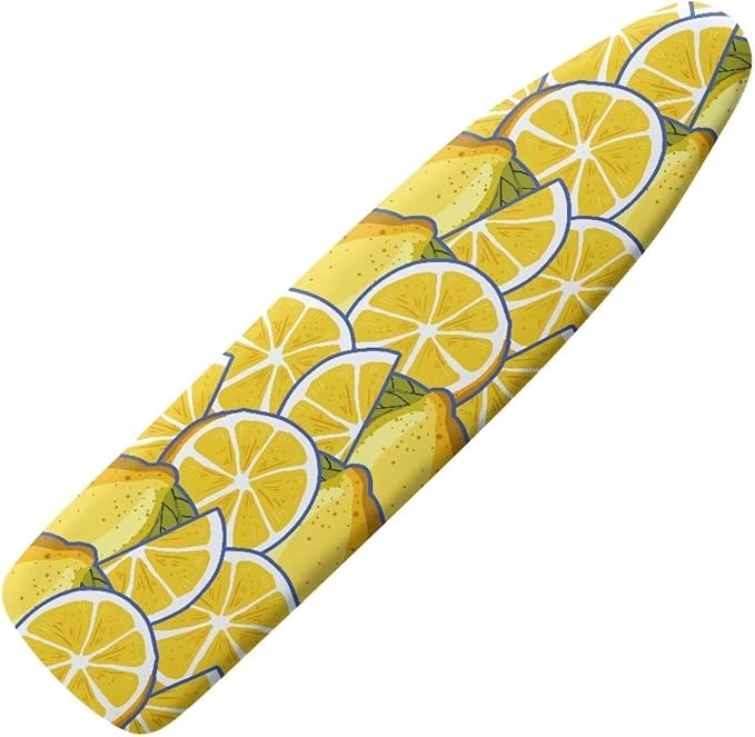 Lemon Ironing Board Covers for Full Size, Extra Long and Wide Large Ironing by Vanideaoty
