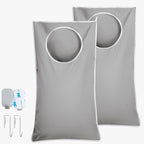 Hanging Laundry Hamper Bag XL 40x22", Space Saving over the Door Storage Bags by DONAQ