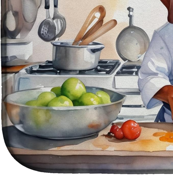 Caroline's Treasures DAC6314DDM Redbone Coonhound The Chef Dish Drying Mat - Image 4