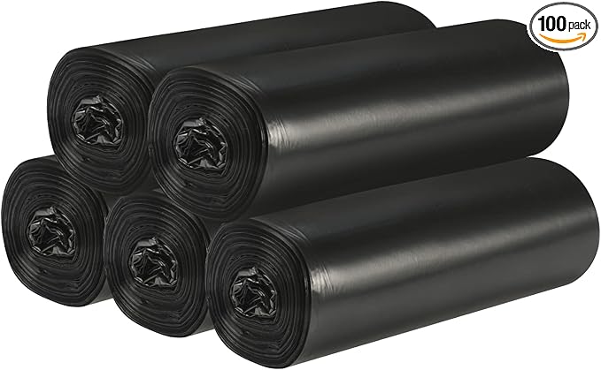 5 Rolls Small Trash Garbage Bags, 4 Gallon Strong Thin Material Disposable by Yourlifelittleassistant