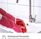 Dishwashing gloves 2 Pairs for kitchen, Rubber cleaning gloves, Long dish - Image 3
