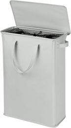 Slim Laundry Basket with Lid and Handles, Foldable Laundry Basket by GOMAJI