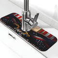 Classic American Old Flag Kitchen sink faucet pad, strong water absorption by Unknown