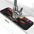 Classic American Old Flag Kitchen sink faucet pad, strong water absorption by Unknown