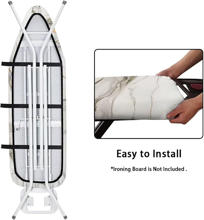 White Marble Ironing Board Cover - Image 4
