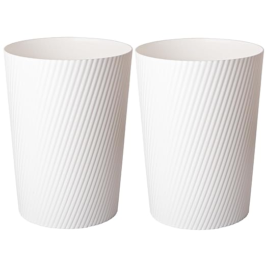 UUJOLY Small Trash Can Wastebasket Garbage Can Container Bins by UUJOLY