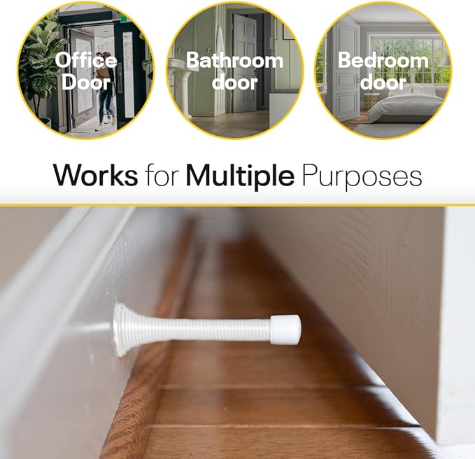 Door Stoppers for Wall – Spring Door Stopper – Door Stoppers – 3-1/4" – Door - Image 5