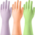 AUAUY Reusable Kitchen Dishwashing Gloves, Rubber Household Cleaning Gloves by AUAUY