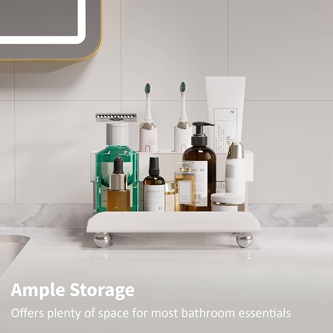Quick Dry Electric Toothbrush Holder 4 Slots Metal Bathroom Counter Organizer - Image 4