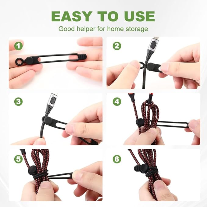 Data Cable Organizer, 2026 Upgrade Silicone Headphone Organizers, Silicone - Image 3