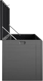 Cosco Outdoor Living 88180BGY1E Cosco Outdoor Patio Storage, Extra Large, 180 Gallons, Charcoal Deck Box, Black/Gray - Image 7