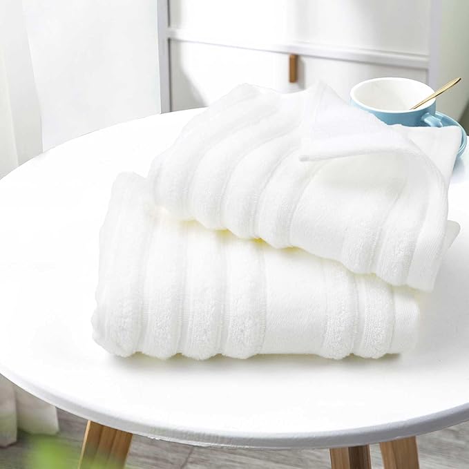 Jacquotha Luxurious 4-Pack Ribbed Striped Hand Towels – Hotel & Spa Premium - Image 5