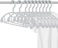 Plastic Clothes Hanger, Extra Thick Plastic Wide Shoulder Adult Slip Resistant by GEMWONDER