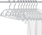 Plastic Clothes Hanger, Extra Thick Plastic Wide Shoulder Adult Slip Resistant by GEMWONDER