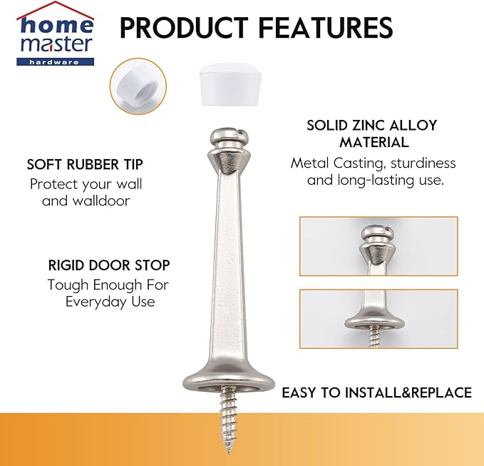 HOME MASTER HARDWARE Heavy Duty Solid Door Stop - Image 3