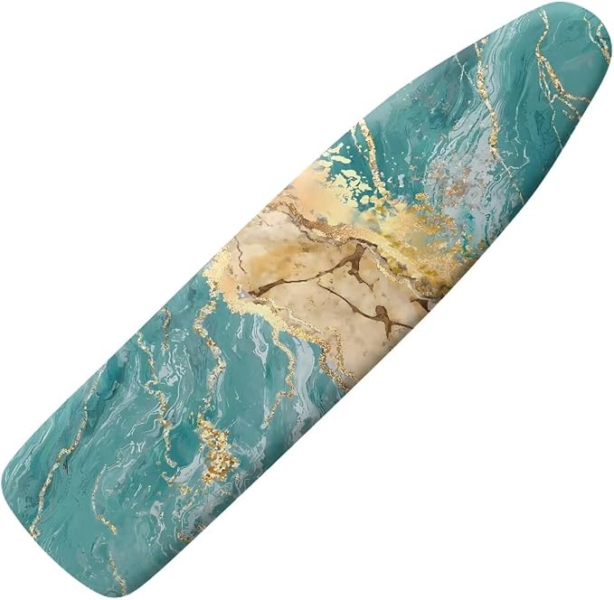 GLENLCWE Teal Marble Ironing Board Cover Modern Iron Board Cover Ironing by GLENLCWE