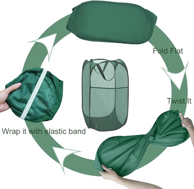 2Pack Collapsible Laundry Basket - Image 6