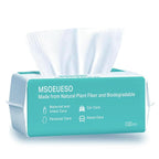 MSOEUESO Soft Dry Wipes Cotton Facial Tissues, Cotton Face Towel by MSOEUESO