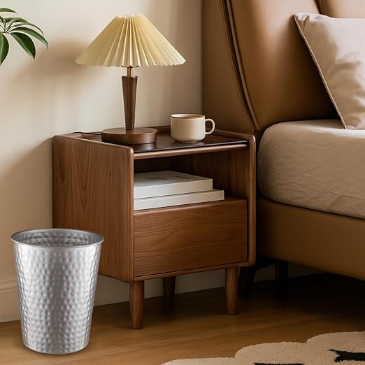 Monarch Abode Metal Bathroom Trash Can – Waste Basket - Image 7