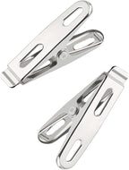 30PCS Windproof Fixed Spring Clips Set 2 Inch Stainless Steel Clothes Peg Metal - Image 3