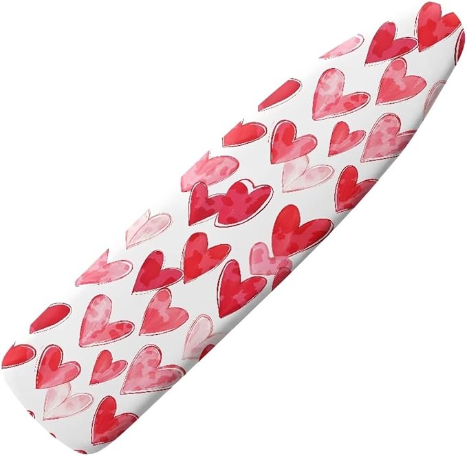 Love Red Heart Ironing Board Cover 15″x54″ Valentines Day Ironing Pad Covers by Vanideaoty