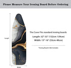 Black Gold Marble Ironing Board Cover Standard Size Iron Board Cover - Image 6