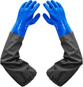 Haiou PVC Chemical Resistant, Long Rubber, Heavy Duty Waterproof Gloves by Haiou