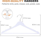 ELONG HOME Wooden Hangers 30 Pack, Wood Hangers - Image 8