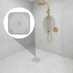 TIESOME 4 Pack Silicone Shower Drain Cover, Square Drain Hair Catcher, Flat - Image 5