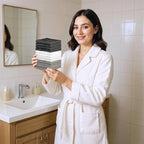 100% Cotton Washcloth Set – Soft, Absorbent Face Towels - Image 3