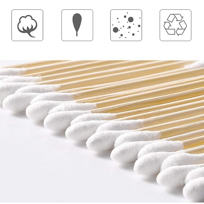 Cotton Swabs 2000ct, Double-Tipped Cotton Buds, Cotton Swabs - Image 4