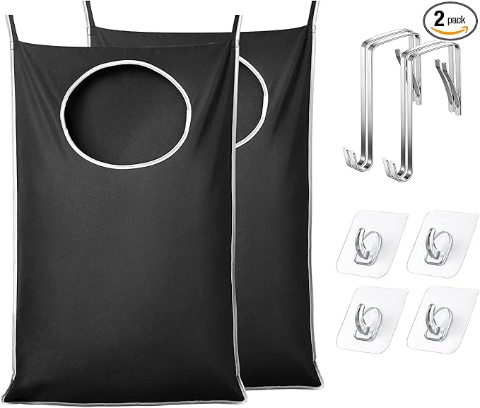 KEEPJOY XL 2-Pack Door Hanging Laundry Hamper, Size 36.5X22.5 Inch Door Hamper by KEEPJOY