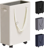 Slim Rolling Laundry Basket, Slim Laundry Hamper by TECHMILLY