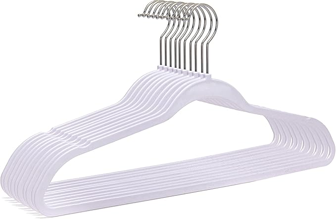 Quality Hangers 200 Pack Non-Velvet Plastic Hangers - Image 8